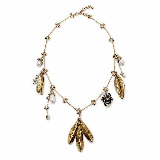 Golden Garden Charm Necklace