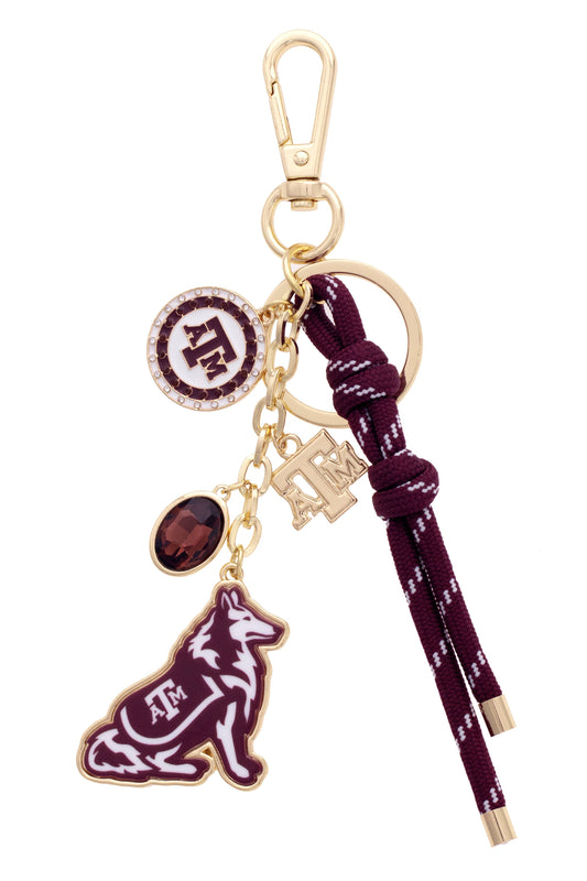 Texas A&M Aggies Cluster Bag or Key Charm - ST8MENTS by Stephanie