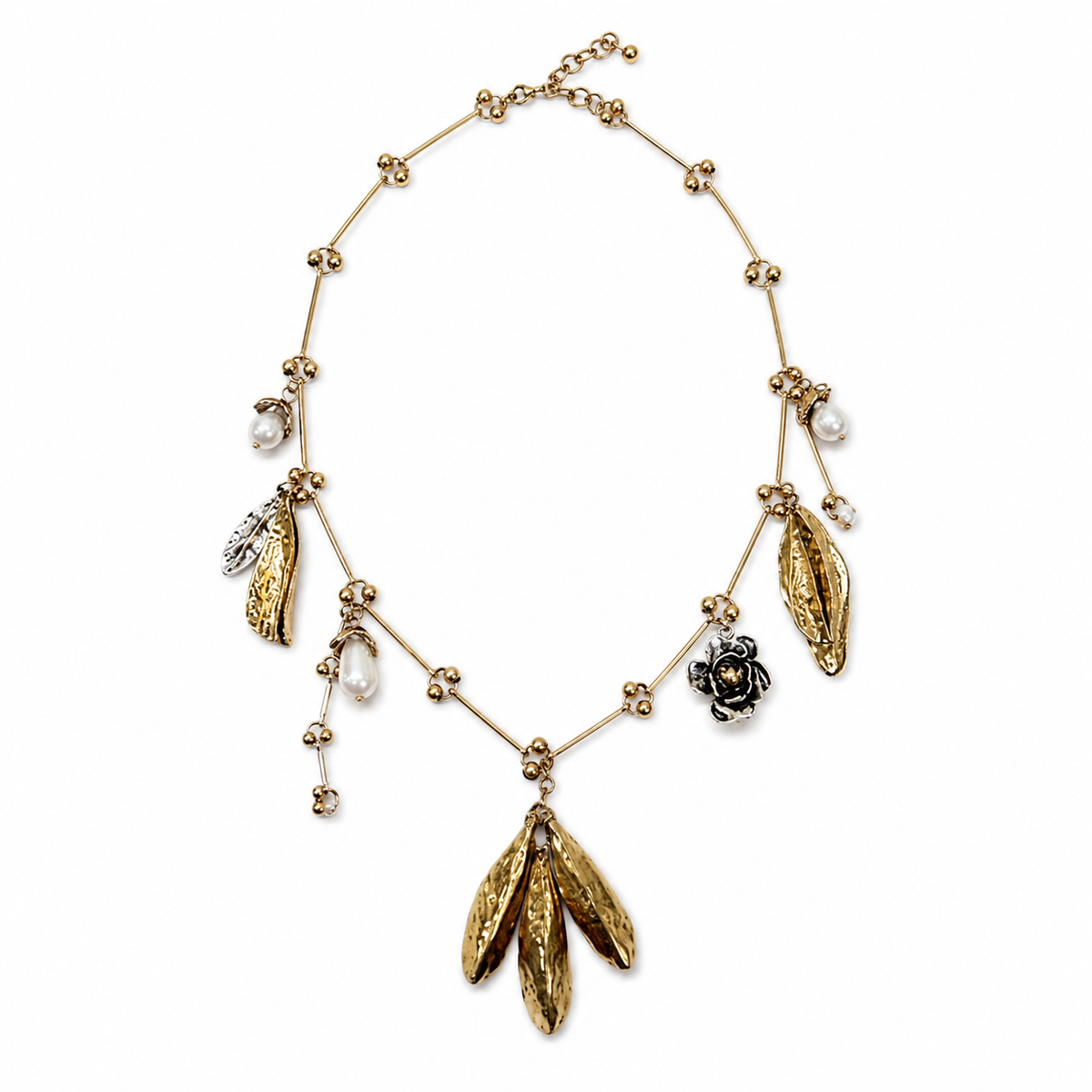 Golden Garden Charm Necklace