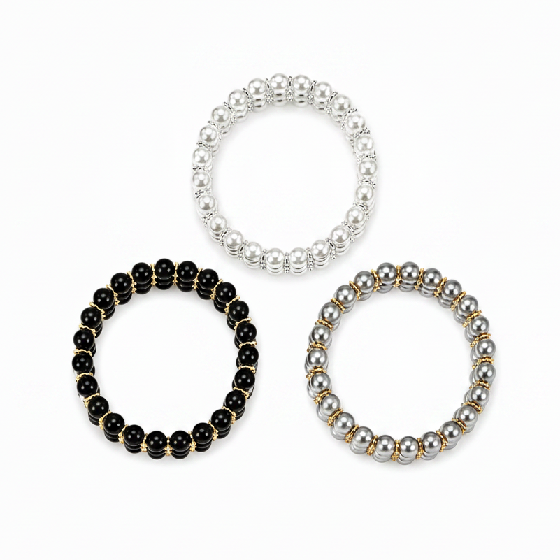 3-Strand Pearl Bracelets