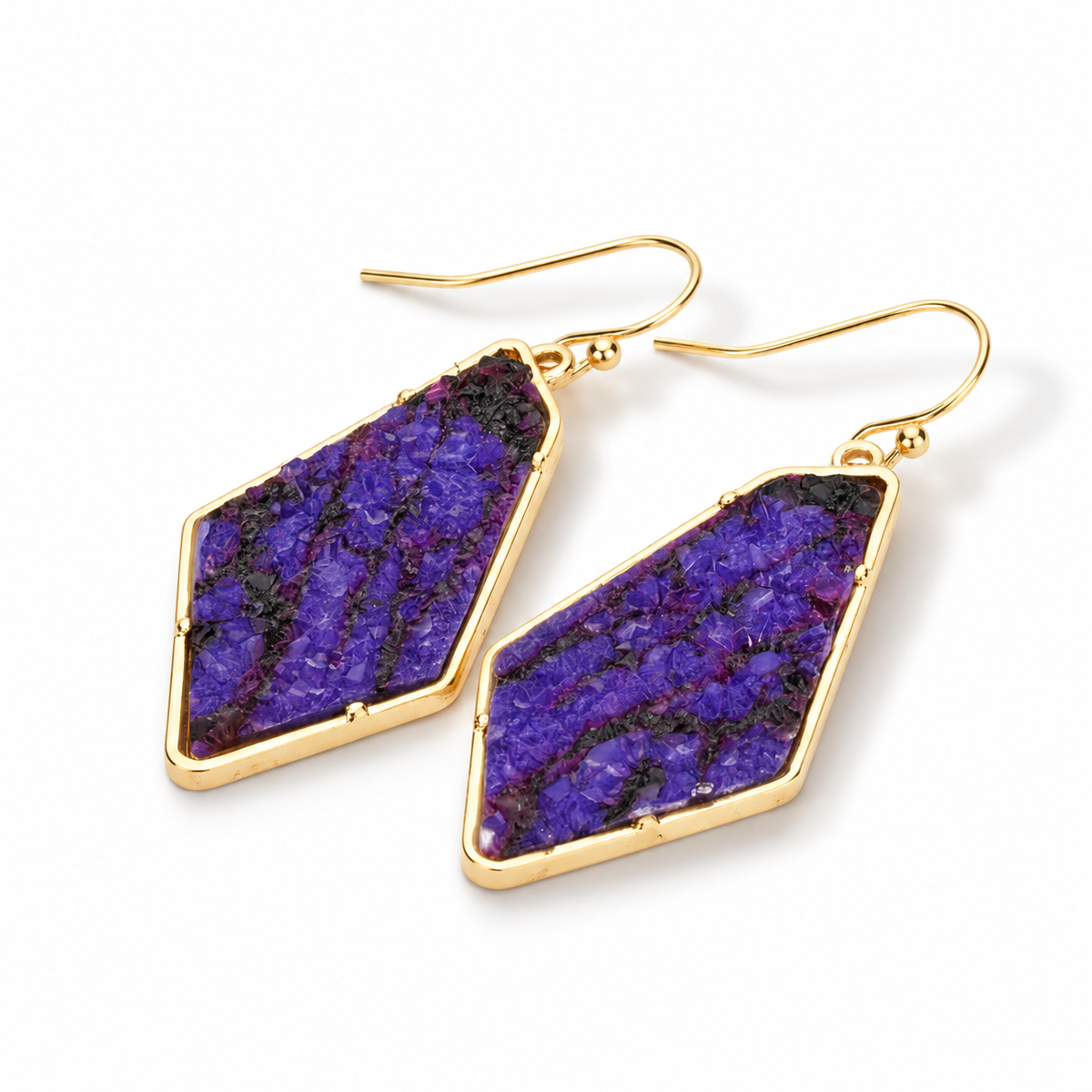 Stylish Navy Druzy Earrings: Effortless Elegance for Every Occasion - ST8MENTS by Stephanie