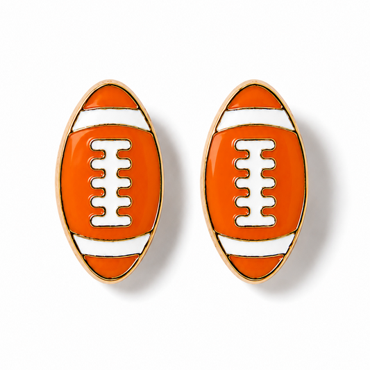 Football Stud Earrings - ST8MENTS by Stephanie