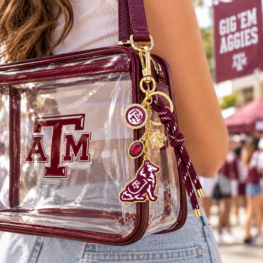 Texas A&M Aggies Cluster Bag or Key Charm - ST8MENTS by Stephanie