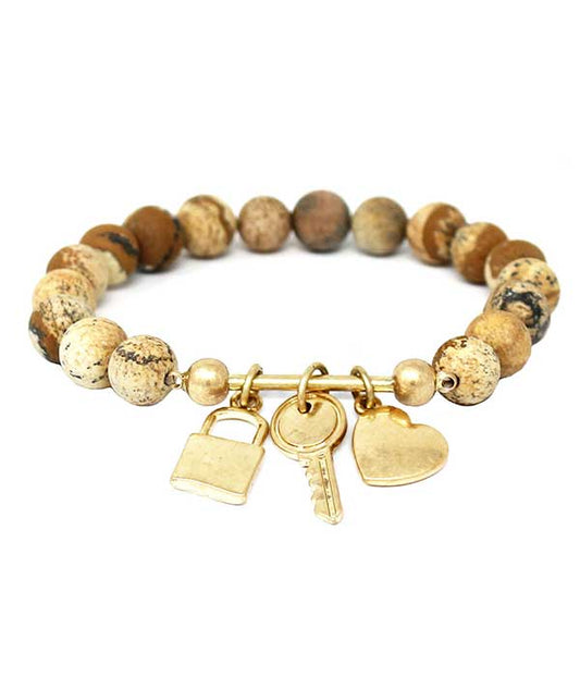 Jasper Stone Stretch Bracelet