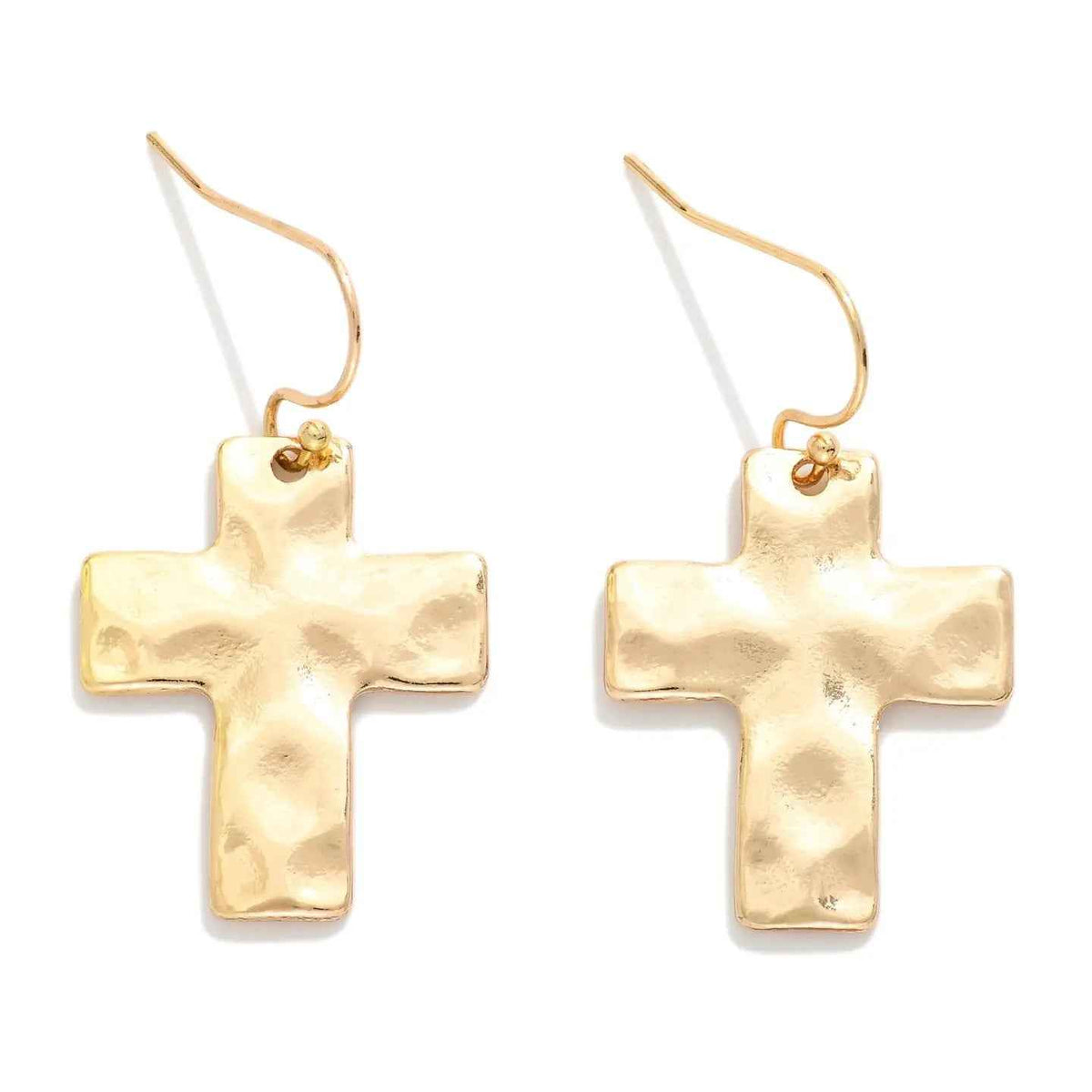 Cross Drop Earrings